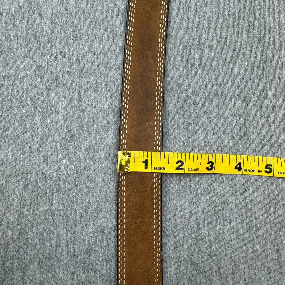 CARHARTT Belt Brown Full Grain Leather 2754-20‎ Men's Roller Belt Sz 44